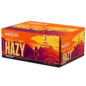 Picture of Monteiths Gold Dust Hazy 12pack Cans 330ml